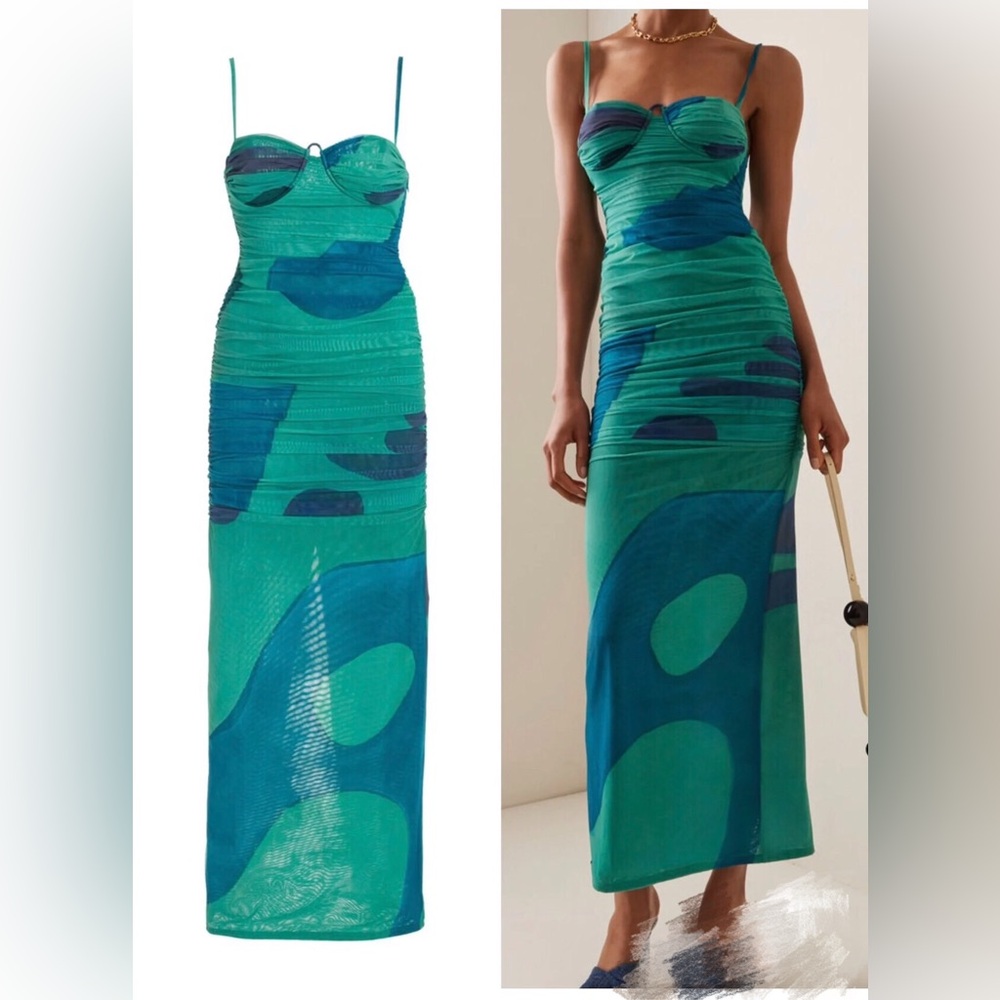 SIR the Label Frankie Gathered Midi Dress.Size 1/S